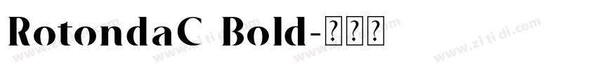 RotondaC Bold字体转换